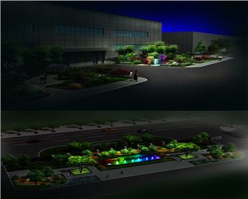 甘肅彩虹廠項目-夜景亮化設計